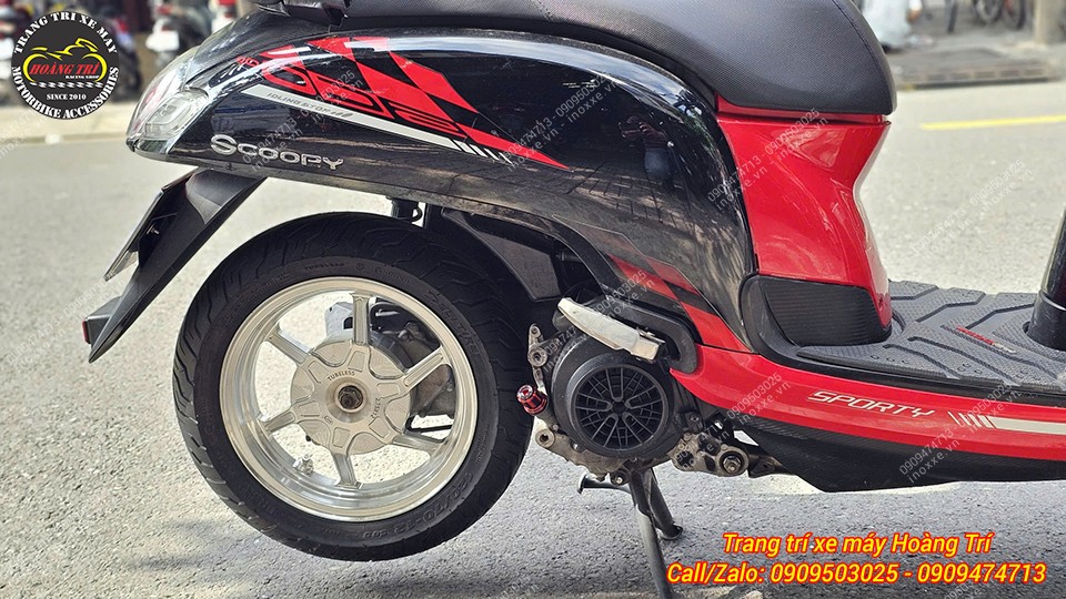 Mâm xe Scoopy - Mâm 6 cây BST nhôm đúc CNC