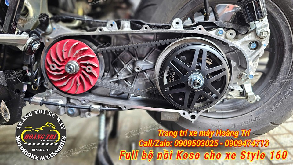 Bộ nồi Koso chính hãng cho xe Stylo 160