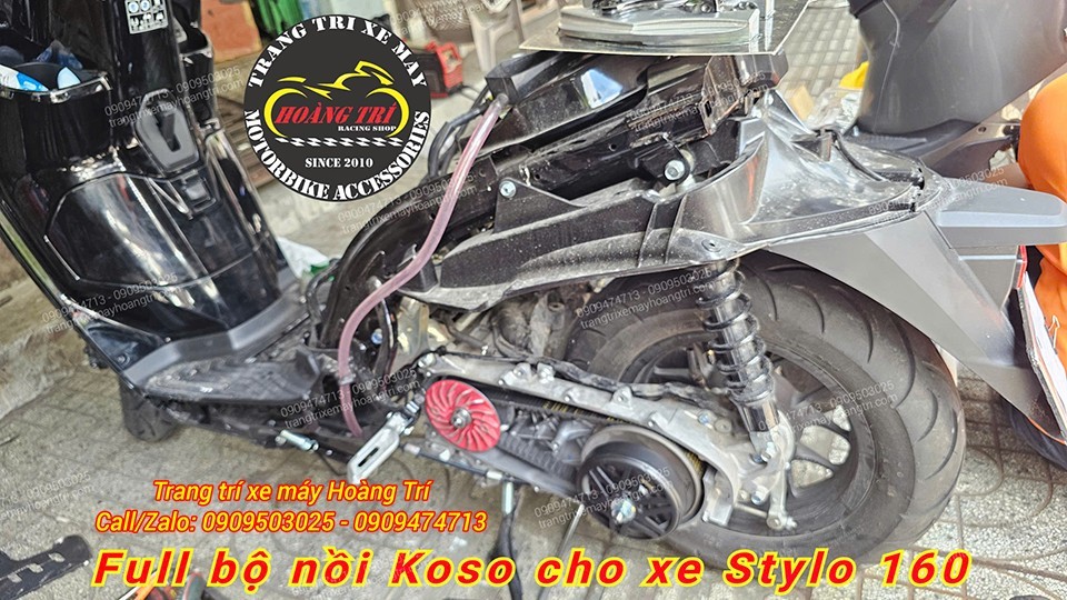 Bộ nồi Koso chính hãng cho xe Stylo 160