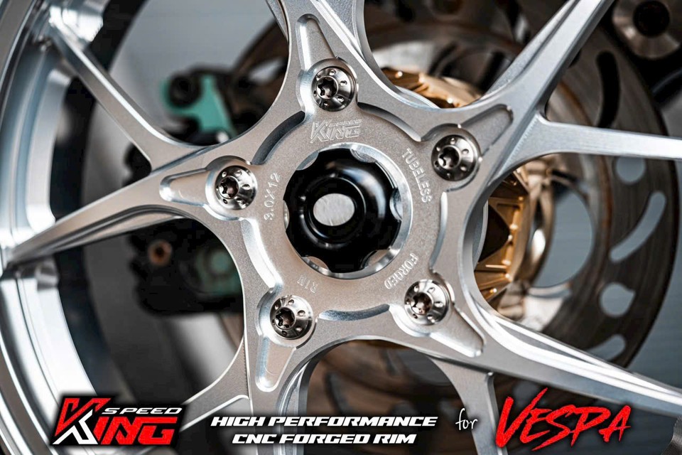 Mâm CNC KingSpeed Vespa Sprint/Primavera mẫu V3