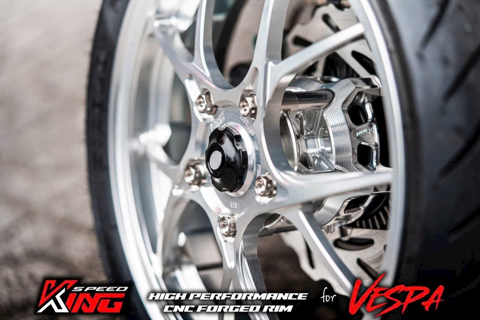 Mâm CNC KingSpeed Vespa Sprint/Primavera mẫu V3