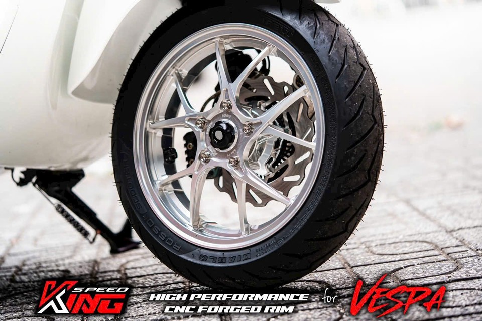Mâm CNC KingSpeed Vespa Sprint/Primavera mẫu V3