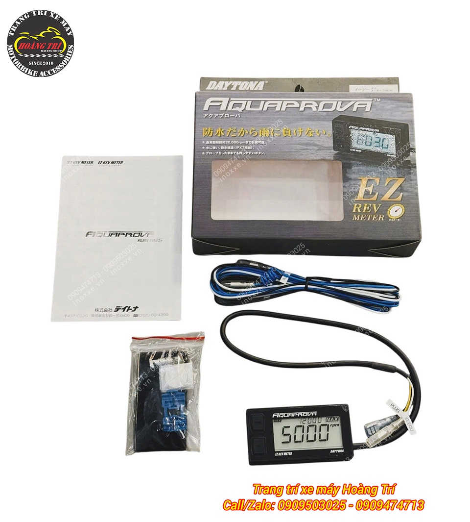 Đồng hồ đo tua máy (RPM) chính hãng Daytona