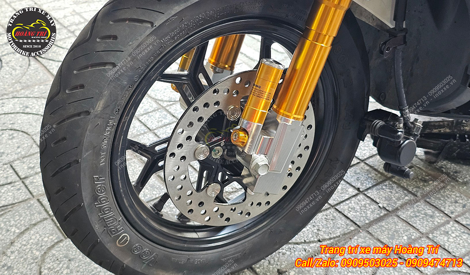 Phuộc trước Kingham độ cho xe máy điện Vero X
