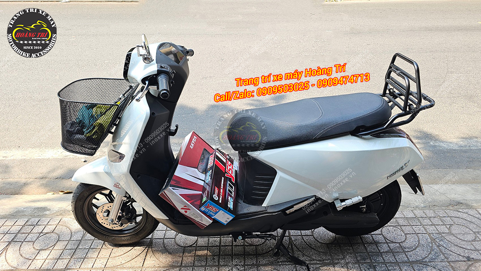 Phuộc trước Kingham độ cho xe máy điện Vero X