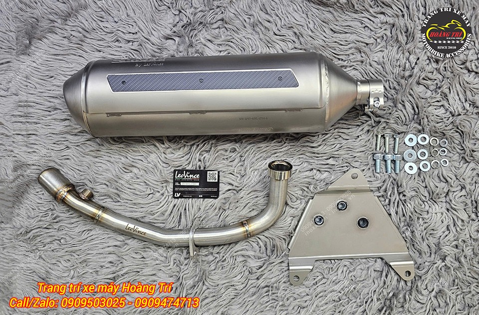 Full set pô 4 Road cho xe SH300/Sh350 chính hãng Leovince