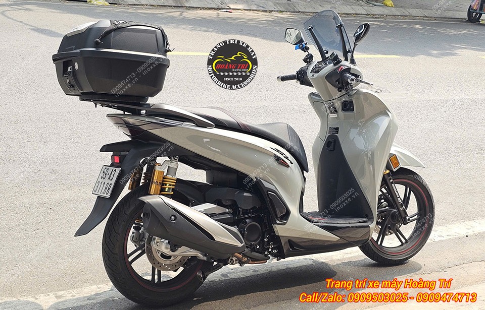 Full set pô 4 Road cho xe SH300/Sh350 chính hãng Leovince