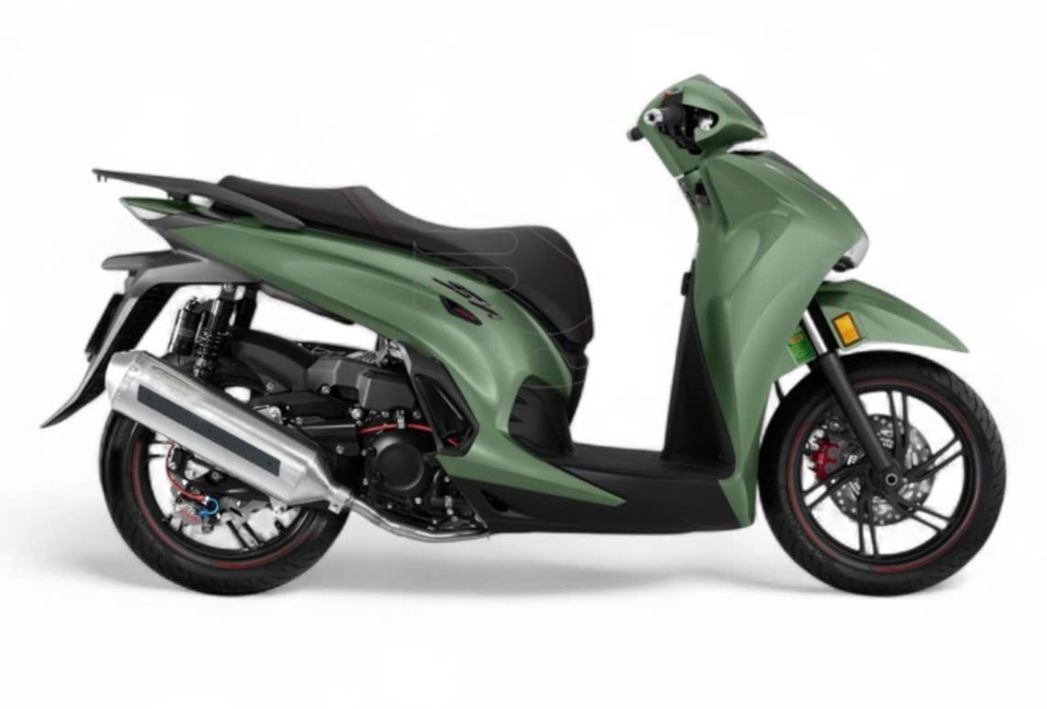 Full set pô 4 Road cho xe SH300/Sh350 chính hãng Leovince