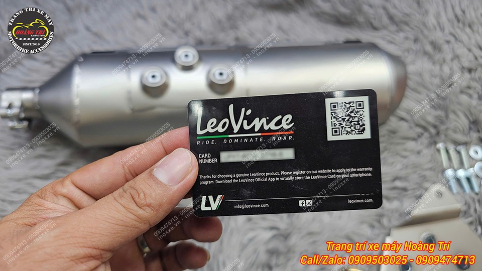 Full set pô 4 Road cho xe SH300/Sh350 chính hãng Leovince