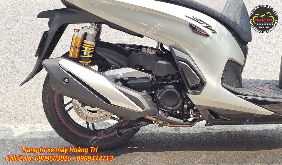 Full set pô 4 Road cho xe SH300/Sh350 chính hãng Leovince