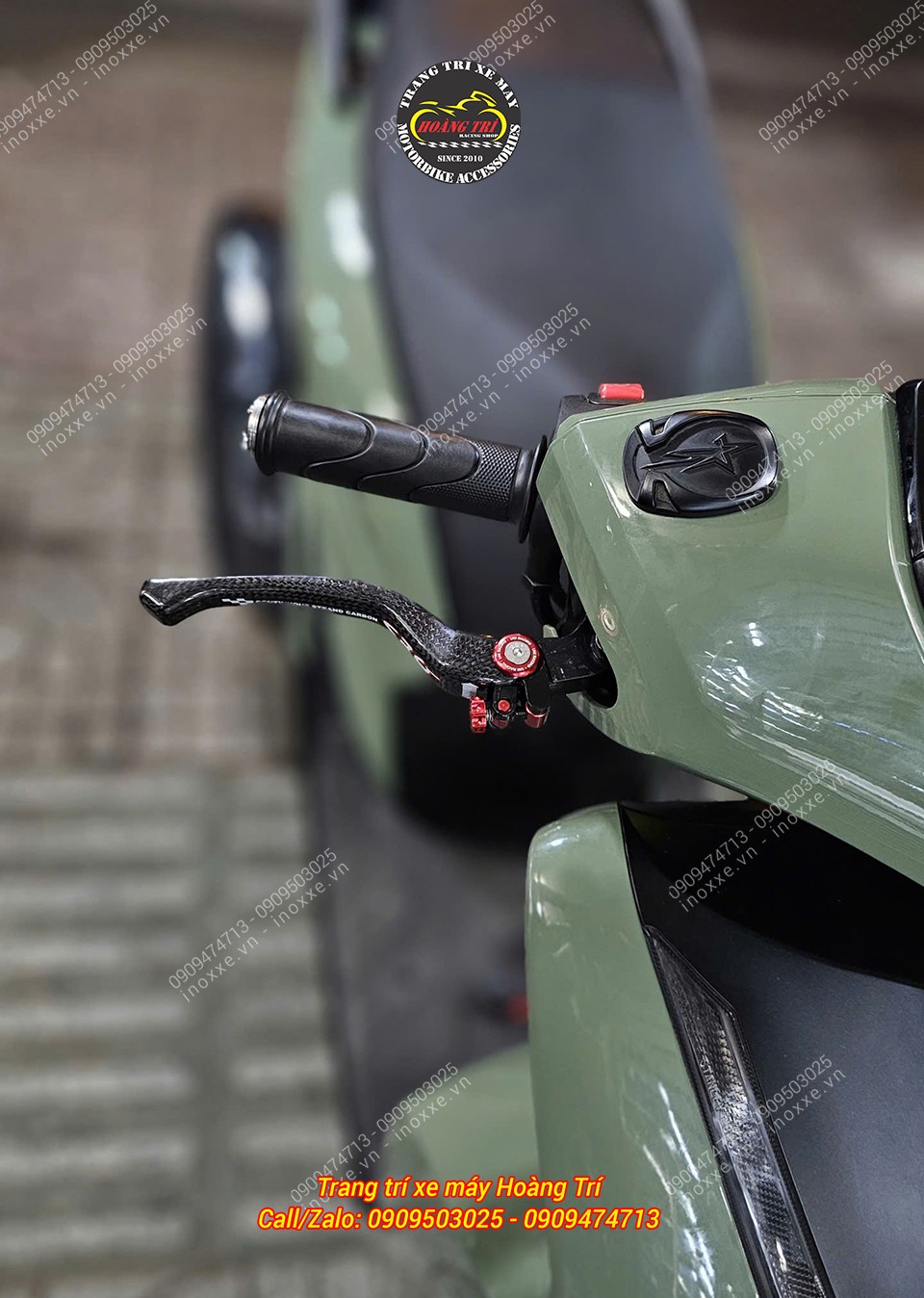 Tay thắng CRG Carbon dành cho xe Sh