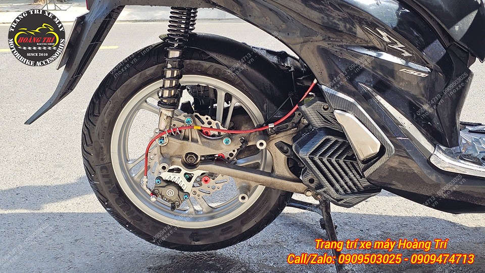 Combo dàn chân SH VN - Heo Brembo, đĩa kiểu, dây dầu