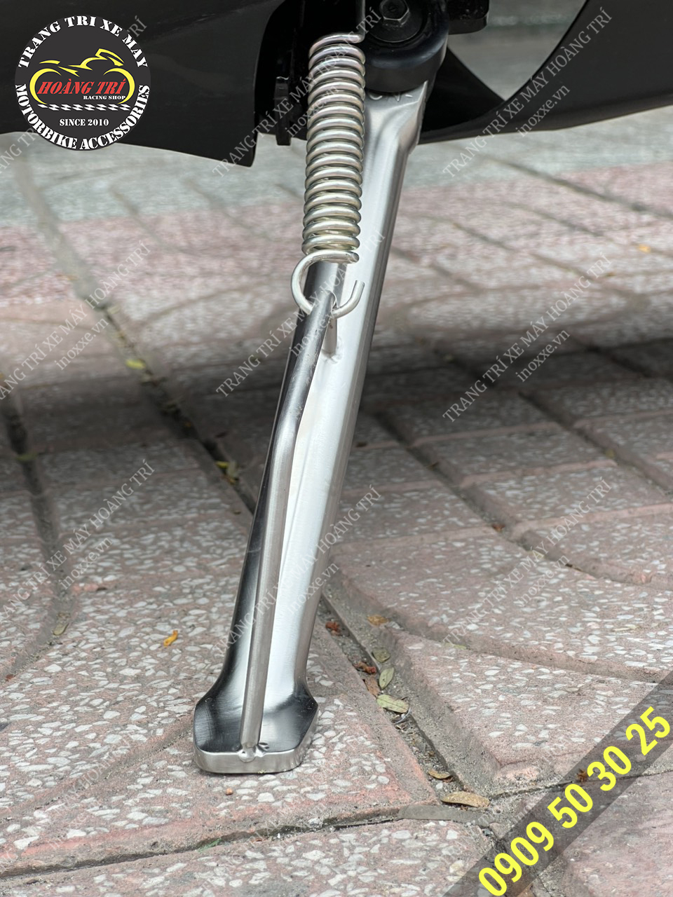 Chân chống nghiêng inox cho xe máy