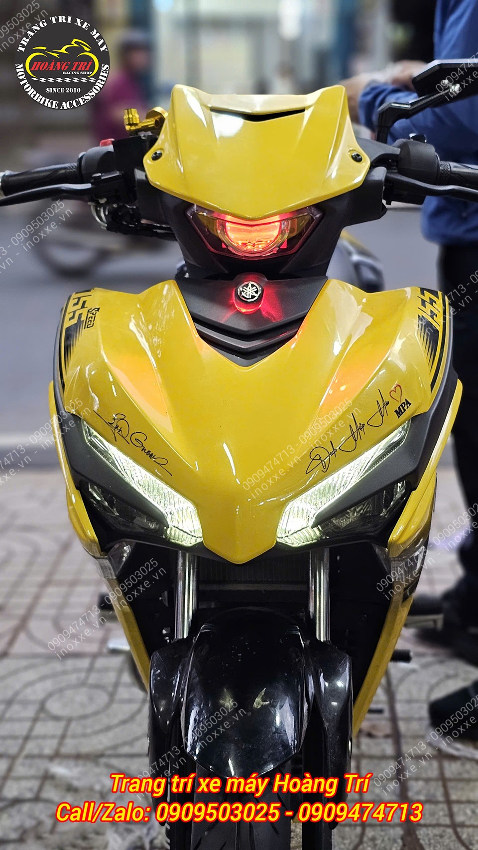 Cụm đèn Cos bi cầu Exciter 155 - Shark Power