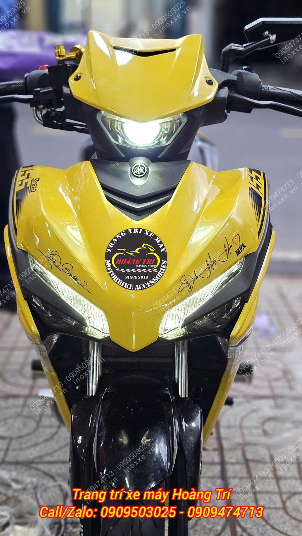 Cụm đèn Cos bi cầu Exciter 155 - Shark Power