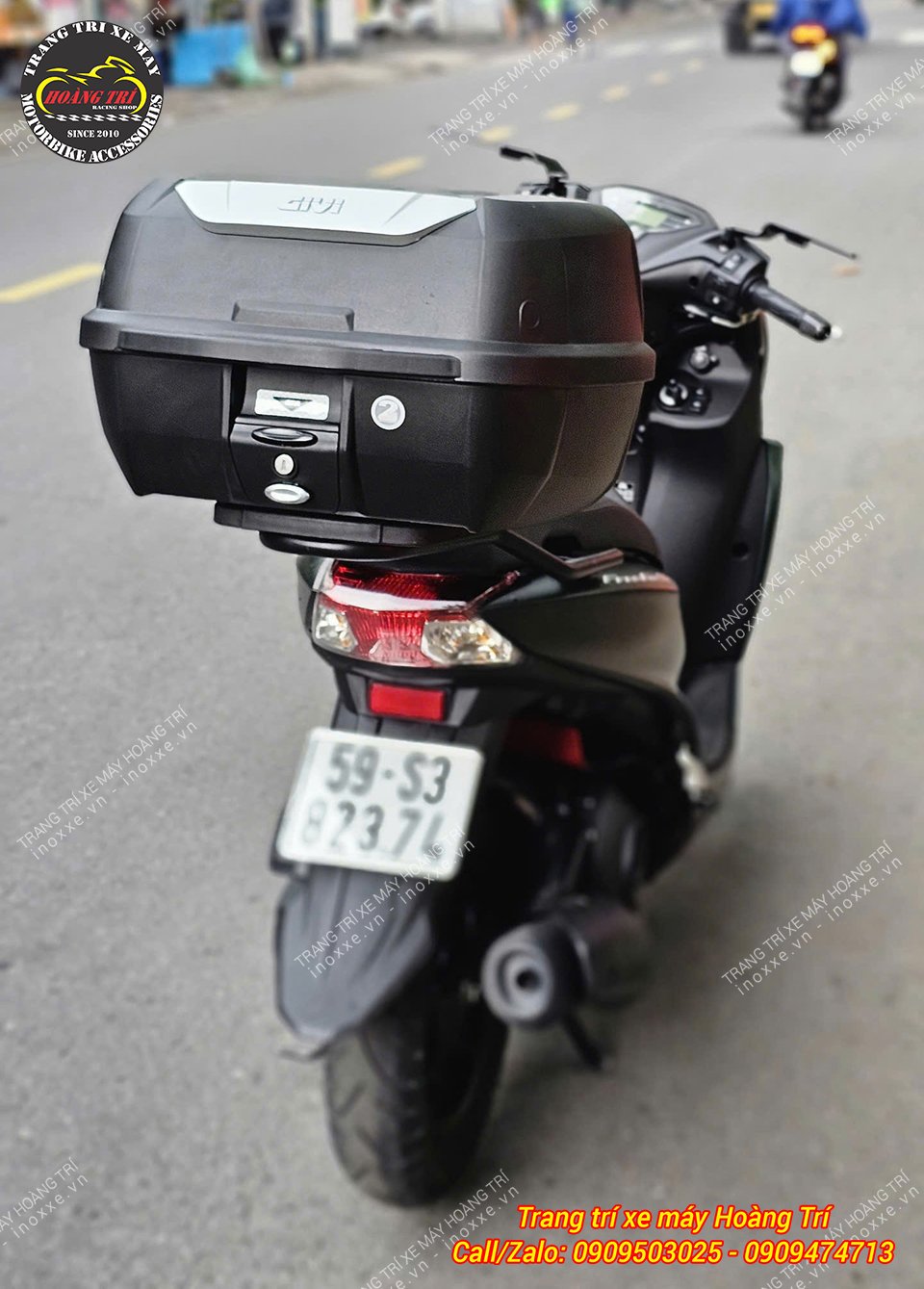 Baga sau Givi SRV và Thùng sau Givi cho xe Yamaha Freego