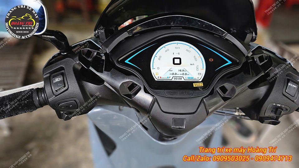 Độ đồng hồ Vespa Full LCD cho xe SH