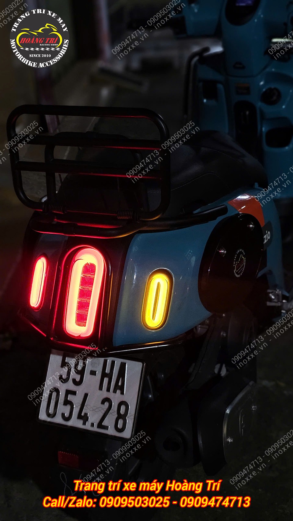 Bộ đèn xi nhan Led Audi JPA cho xe Fazzio 125