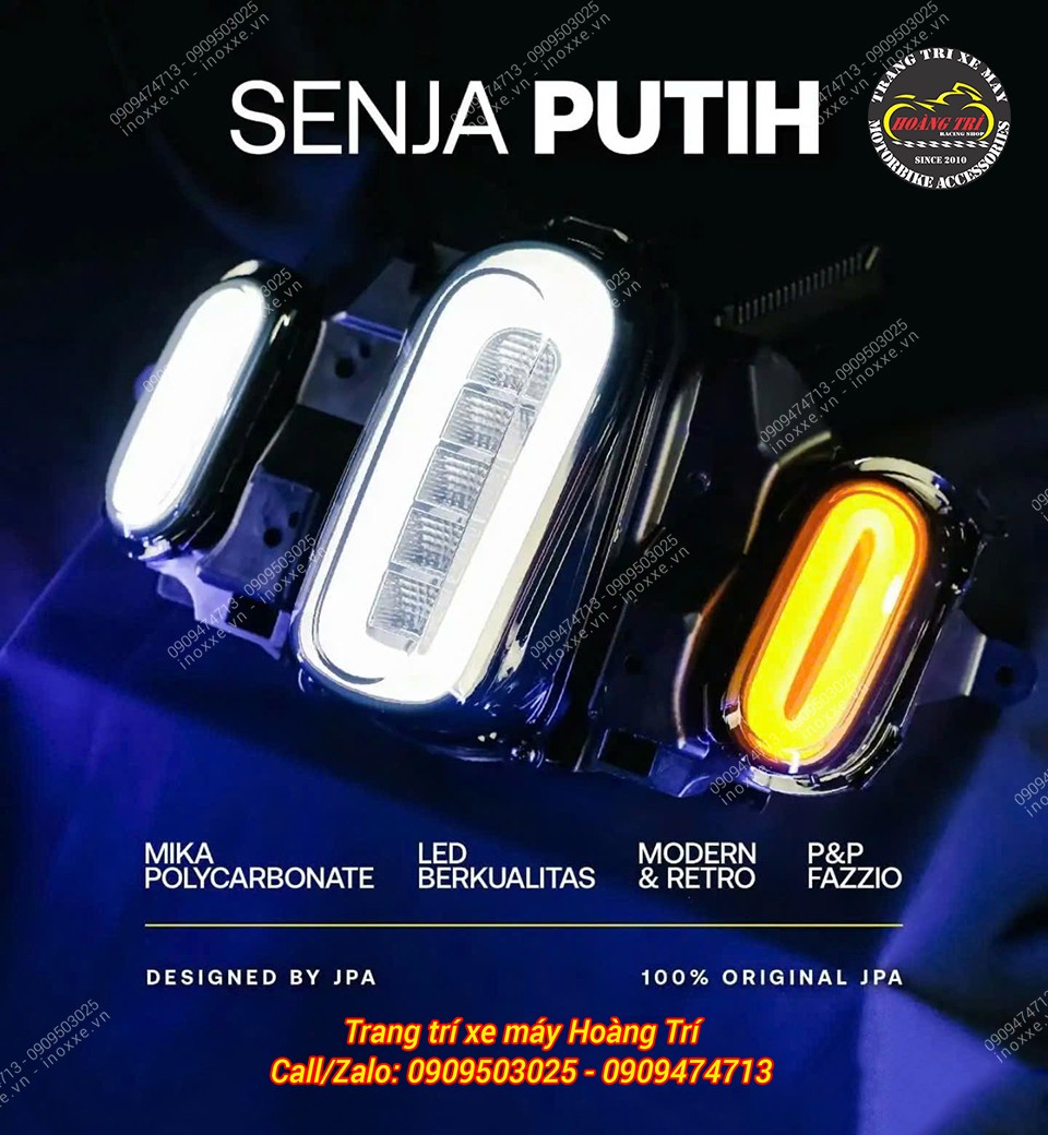 Bộ đèn xi nhan Led Audi JPA cho xe Fazzio 125