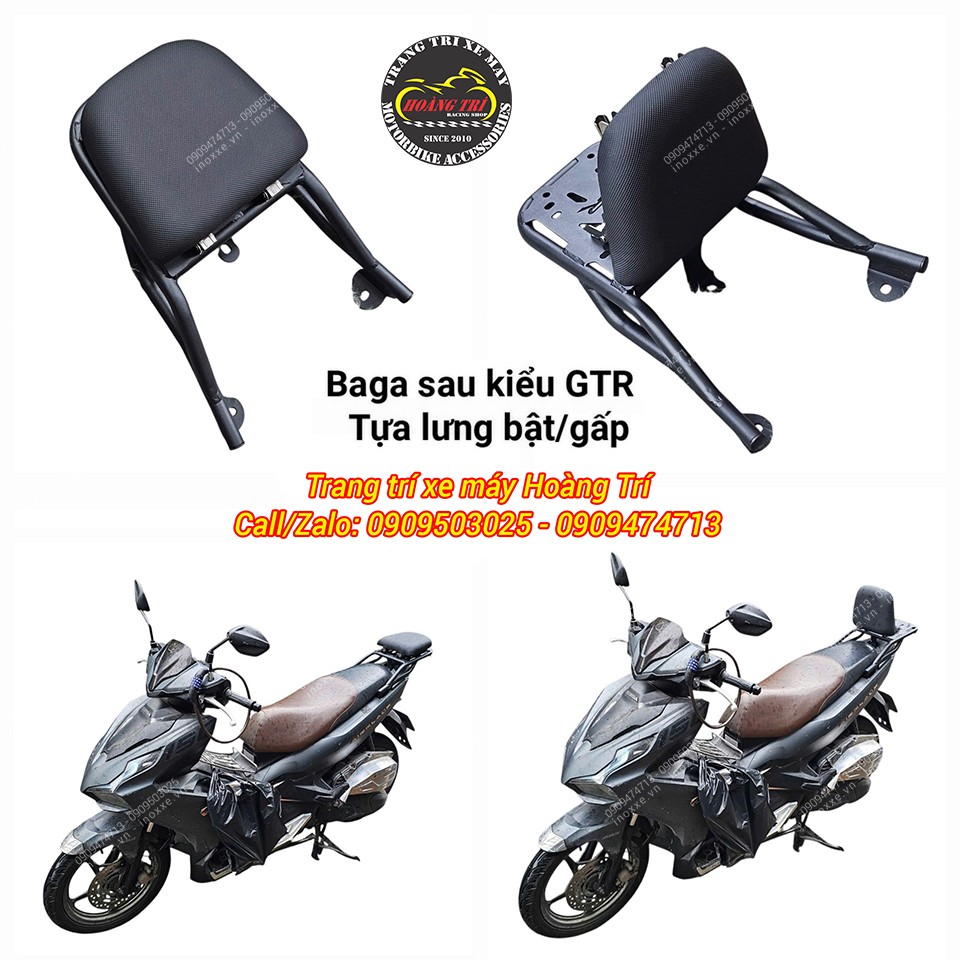 Baga sau tựa lưng Airblade bật/gấp 2 chiều