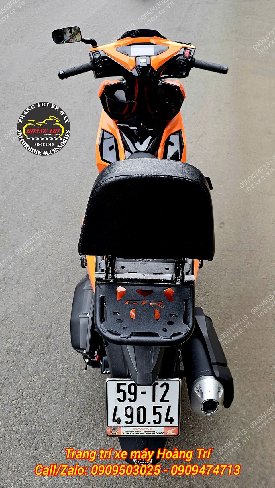 Baga sau tựa lưng Airblade bật/gấp 2 chiều