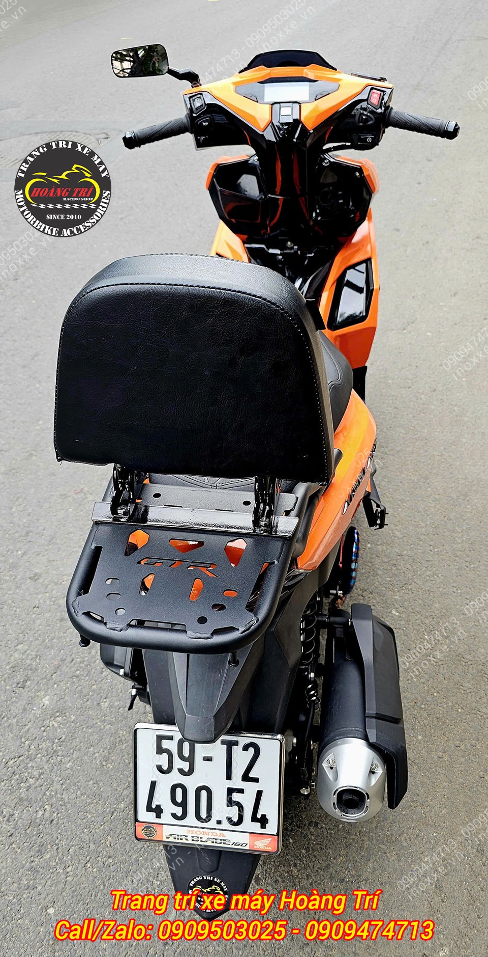 Baga sau tựa lưng Airblade bật/gấp 2 chiều