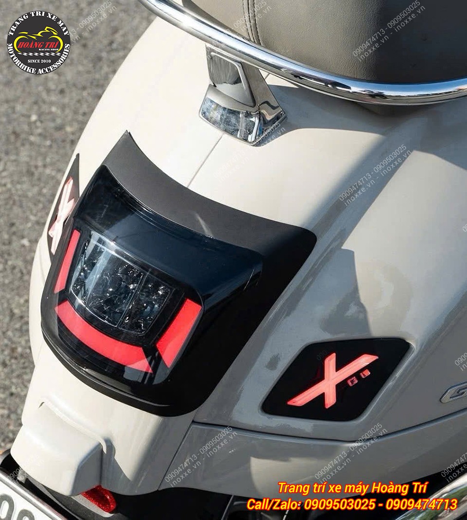 Bộ đèn Led Audi chữ X cho xe Vespa GTS/GTV 2023-2025
