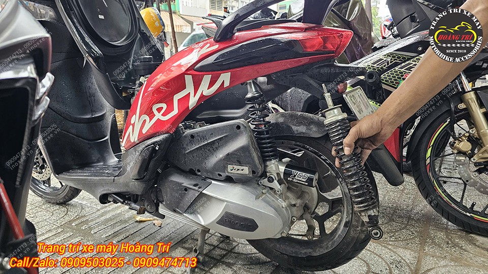 Phuộc bình dầu YSS G-series cho xe Piaggio Liberty/Vespa LX/Vespa X