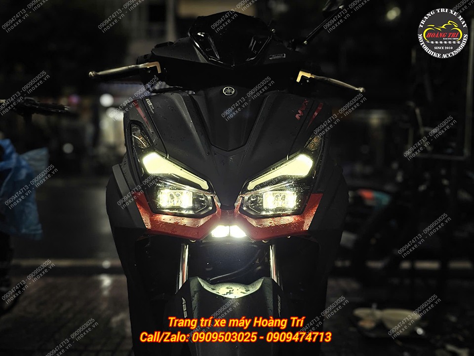 Lắp đèn trợ sáng cho xe NVX