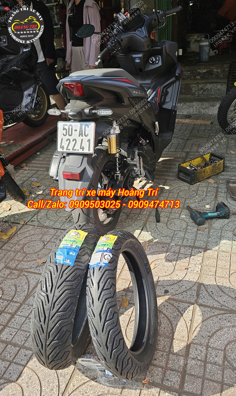 Vỏ lốp Michelin cho xe NVX V3