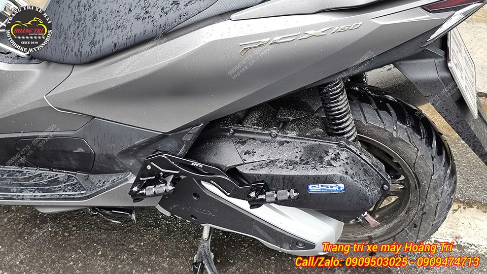 Gác chân phụ HTR nhôm cnc cho xe PCX/ADV