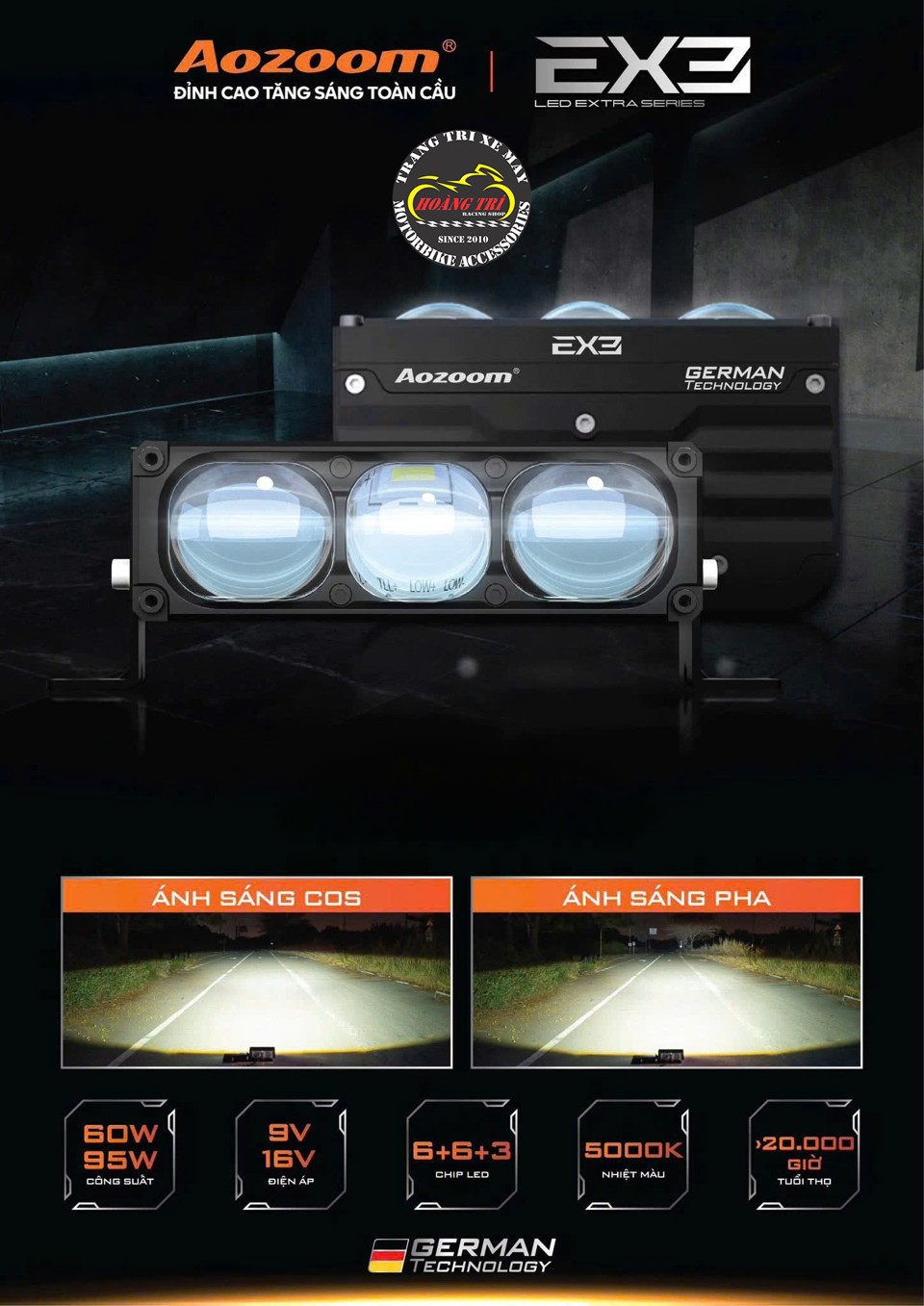 Đèn trợ sáng Aozoom Extra 3