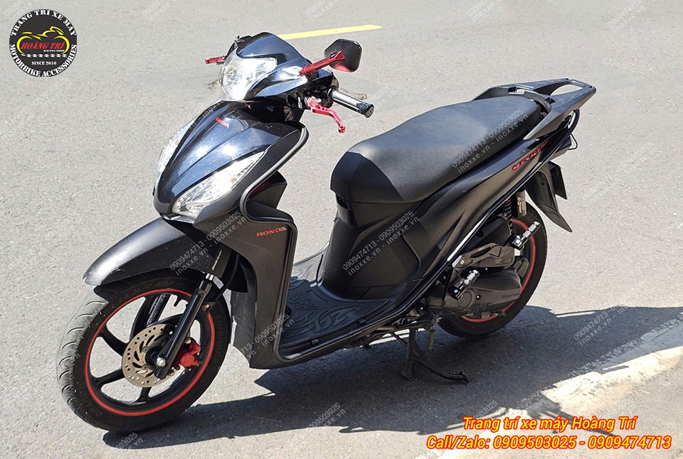 Gác chân phụ HTR nhôm CNC cho xe Honda Vision