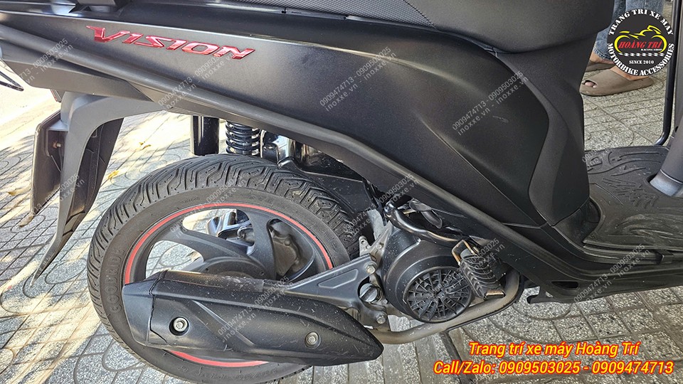 Gác chân phụ HTR nhôm CNC cho xe Honda Vision