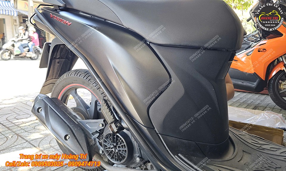 Gác chân phụ HTR nhôm CNC cho xe Honda Vision