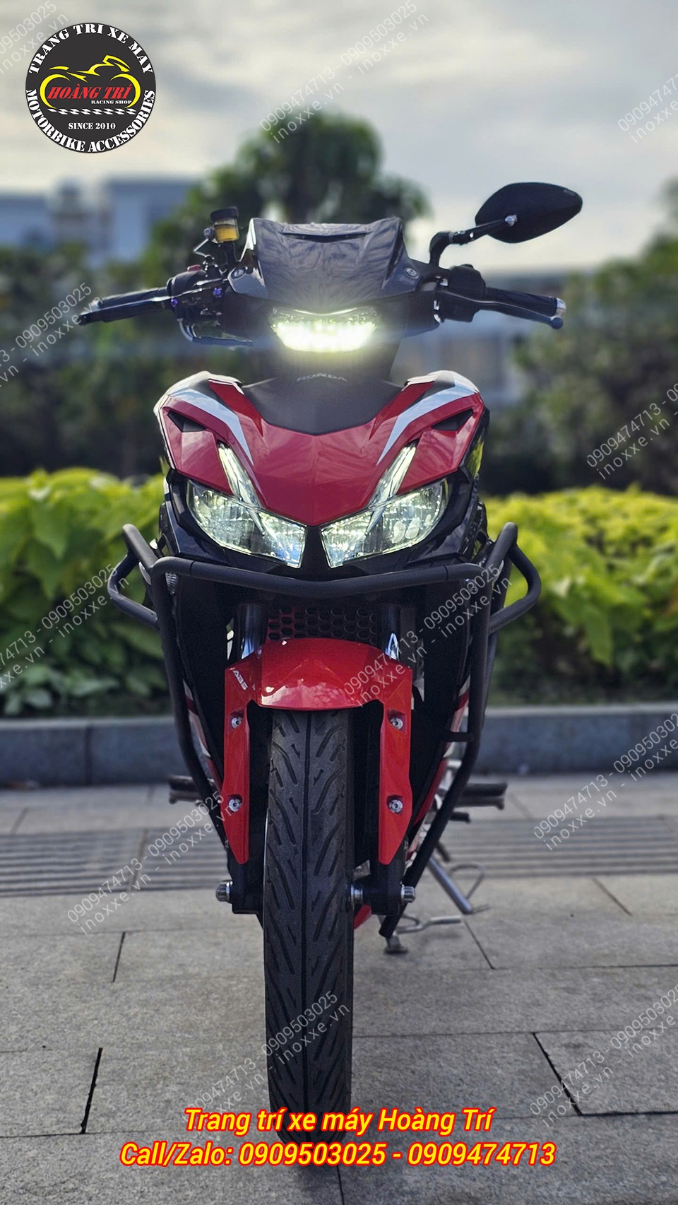 Winner X độ đầu đèn Exciter 155