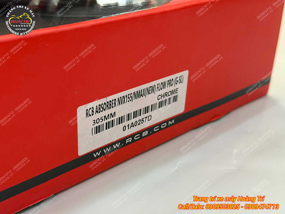 Phuộc bình dầu RCB Flow S/Flow Pro cho xe Yamaha NVX
