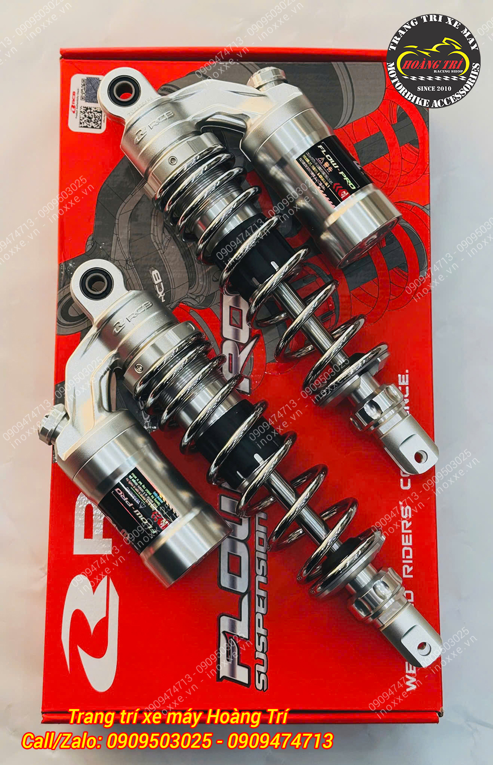 Phuộc bình dầu RCB Flow S/Flow Pro cho xe Yamaha NVX