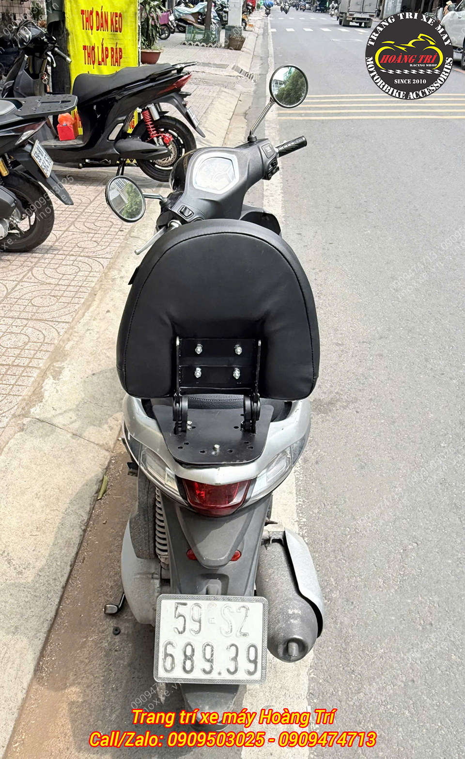 Tựa lưng Piaggio Liberty bật/gấp 2 chiều