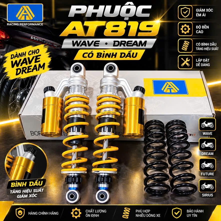 Tổng hợp phuộc sau ART/AT/Ride It cho xe máy điện Feliz