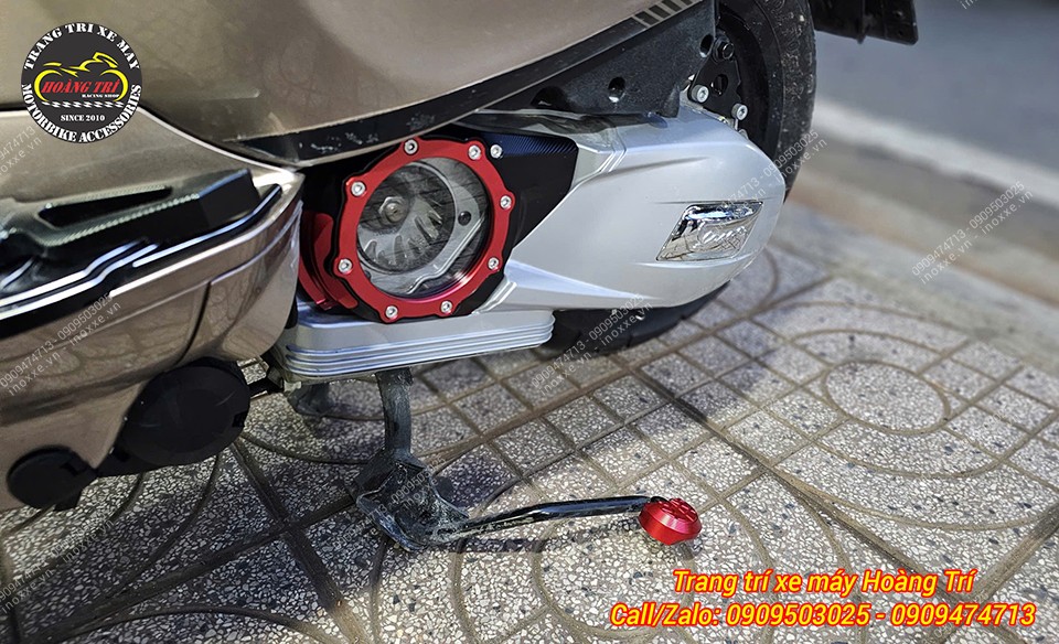 Ốp lốc nồi nhôm CNC trong suốt dành cho xe Vespa Sprint/Primavera và GTS