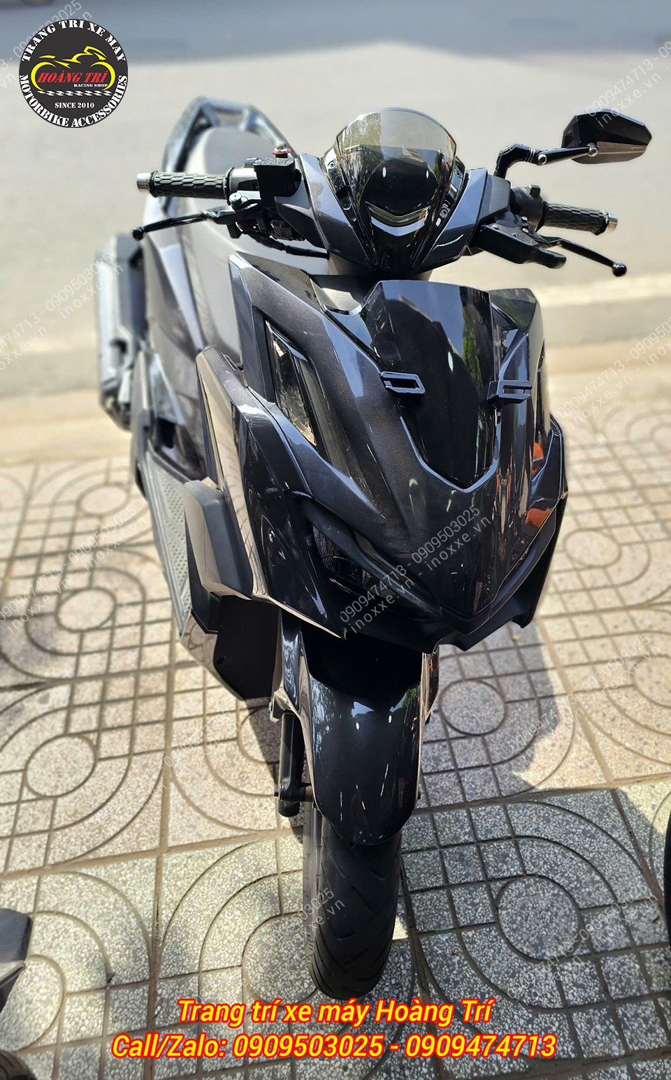 Mão chắn gió trong suốt Vario 160 - HT