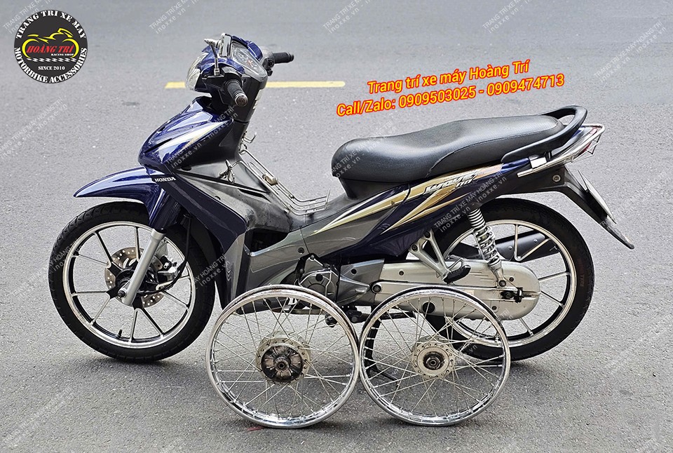 Mâm kiểu Super Cub lắp cho Wave, Future