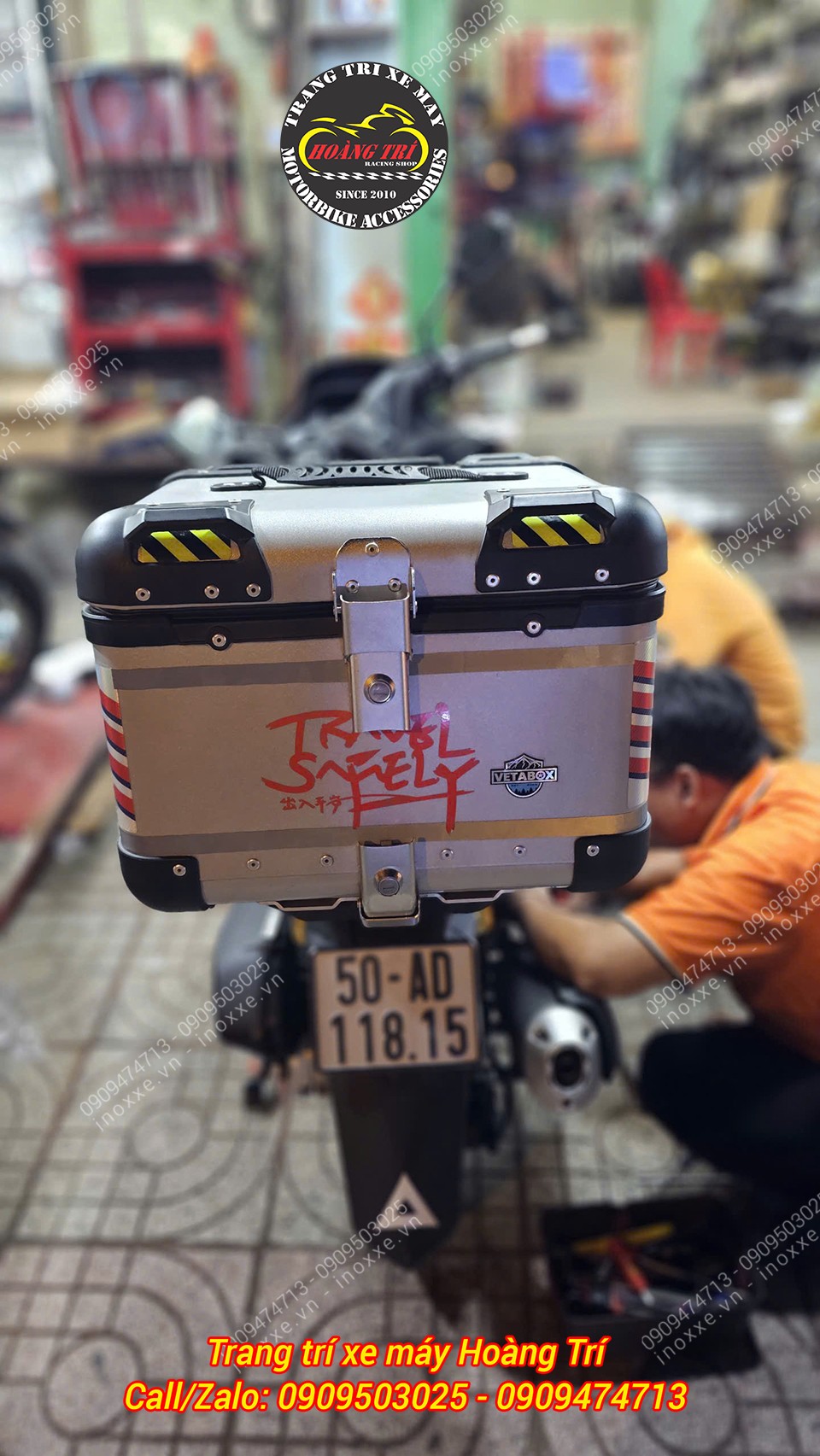 Thùng nhôm MotoFace 40 lít