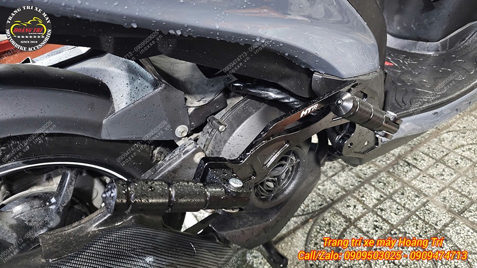 Gác chân phụ HTR độ cho xe Yamaha Freego