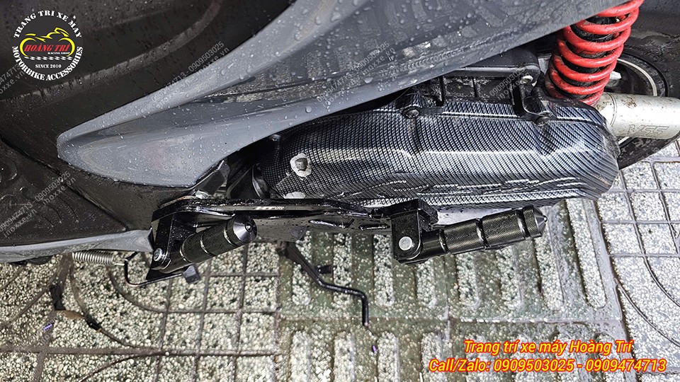 Gác chân phụ HTR độ cho xe Yamaha Freego