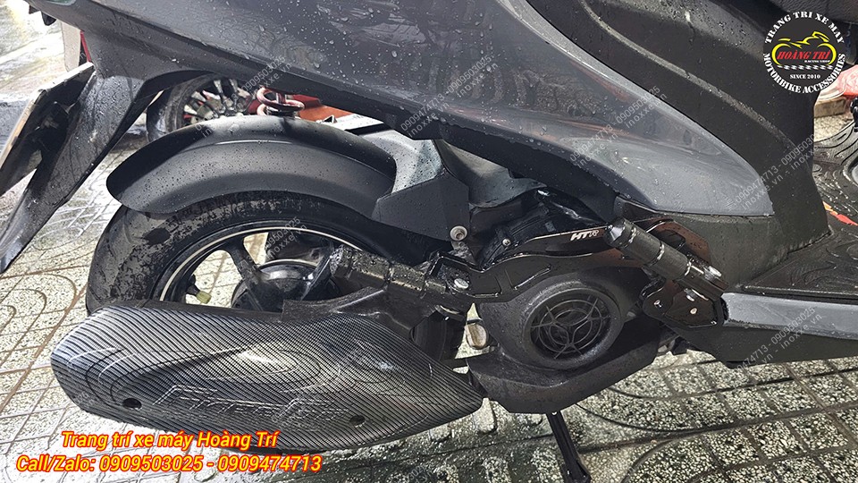 Gác chân phụ HTR độ cho xe Yamaha Freego
