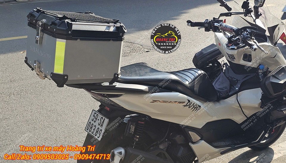 Ốp cản sau nhôm đúc nguyên khối PCX 160