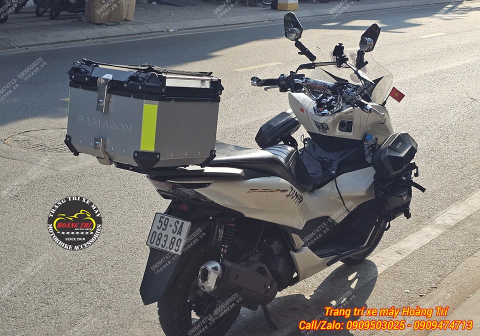 Ốp cản sau nhôm đúc nguyên khối PCX 160