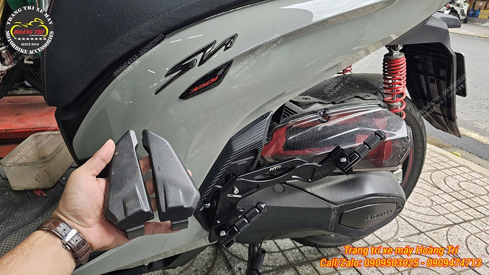 Gác chân phụ HTR độ cho xe SH